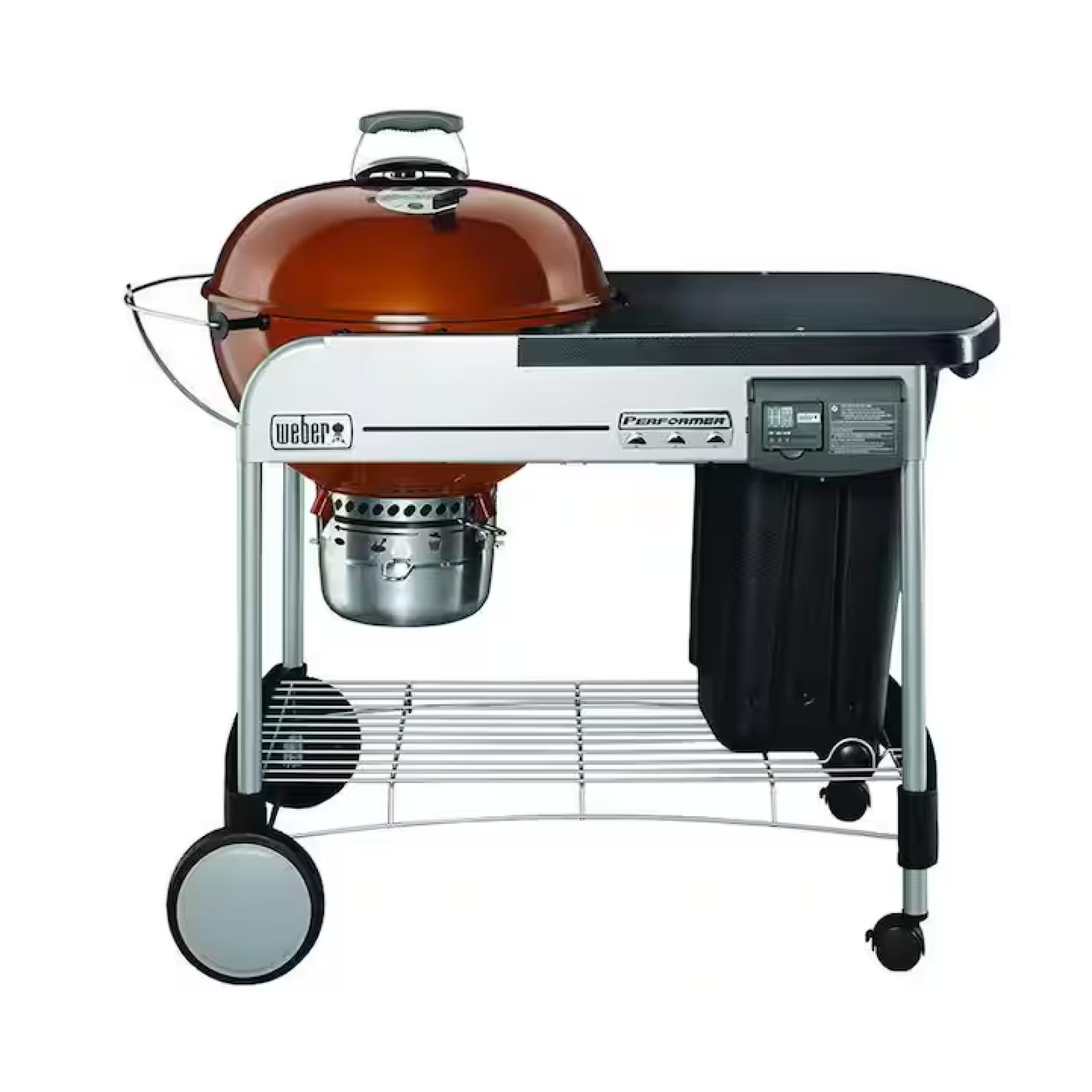 DALLAS LOCATION- NEW! WEBER Performer Deluxe 22 in. Charcoal Grill in Copper
