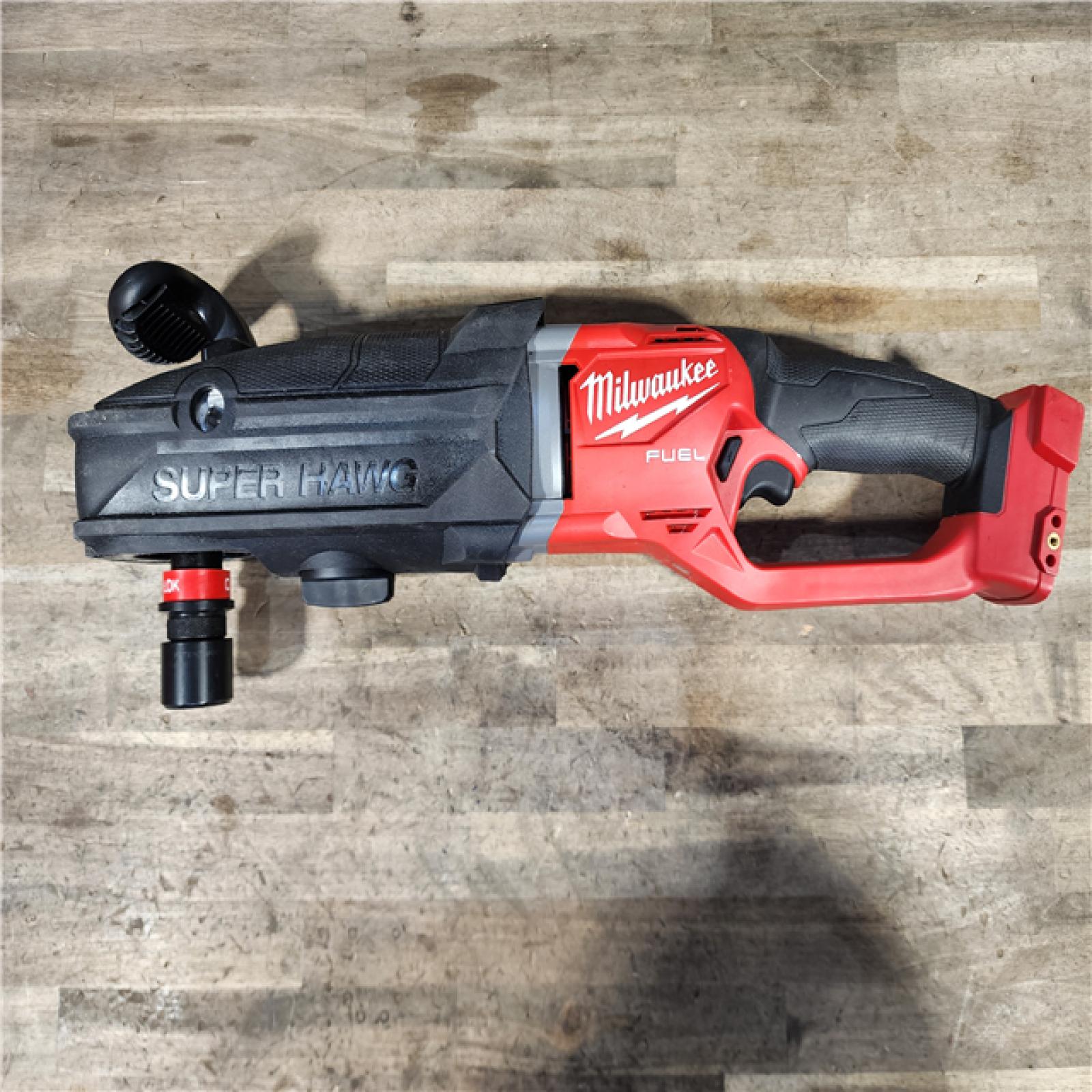 HOUSTON LOCATION - AS-IS Milwaukee M18 FUEL 18V Lithium-Ion Brushless Cordless GEN 2 SUPER HAWG 7/16 in. Right Angle Drill (Tool-Only)