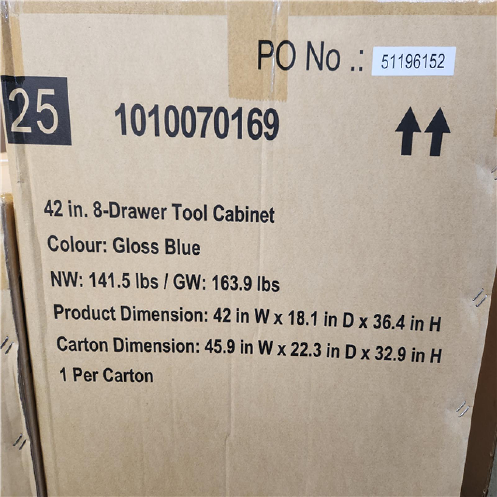 Phoenix NEW Husky Standard Duty 42 in. x 18 in. D 12-Drawer Blue Rolling Tool Chest Combo (SEALED)
