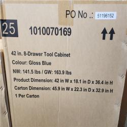 Phoenix NEW Husky Standard Duty 42 in. x 18 in. D 12-Drawer Blue Rolling Tool Chest Combo (SEALED)