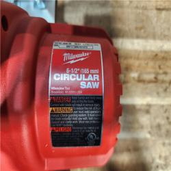 HOUSTON LOCATION - AS - IS Milwaukee 18V Lithium-Ion Cordless 6-1/2 in. Circular Saw (Tool-Only)