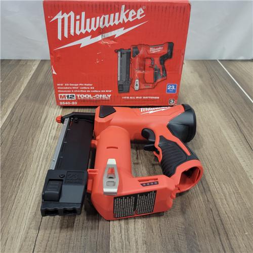 AS-IS  Milwaukee 2540-20 12V 23 Gauge Cordless Pin Nailer (Tool Only)
