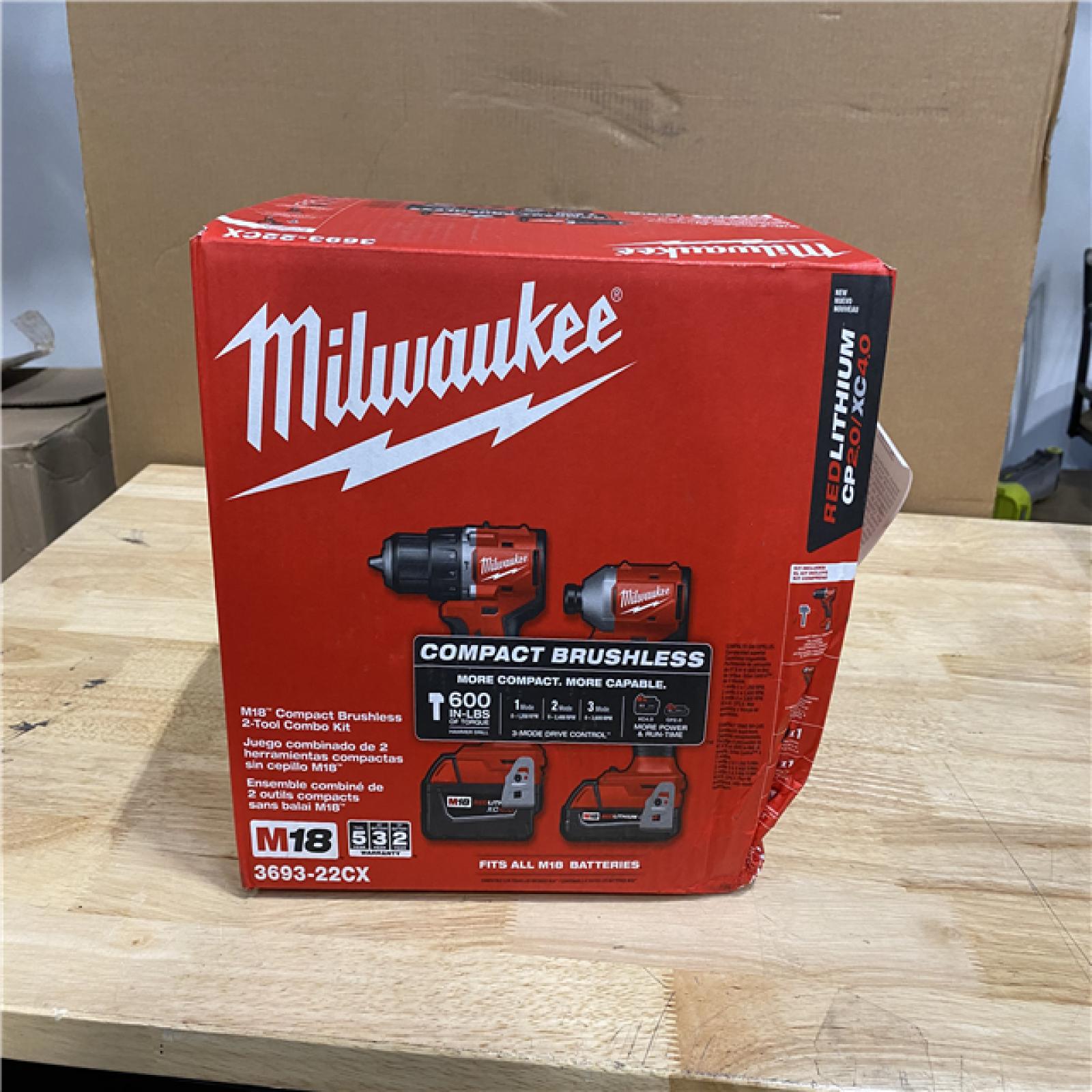 NEW! - Milwaukee M18 Compact Brushless 2-Tool Combo Kit