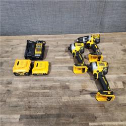 HOUSTON LOCATION - AS-IS DEWALT 3 TOOL COMBO KIT W/ (2) BATTERY & CHARGER