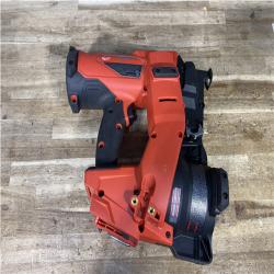 Houston Location AS-IS Milwaukee FUEL 18-Volt Lithium-Ion Brushless Cordless Coil Roofing Nailer (Tool Only)