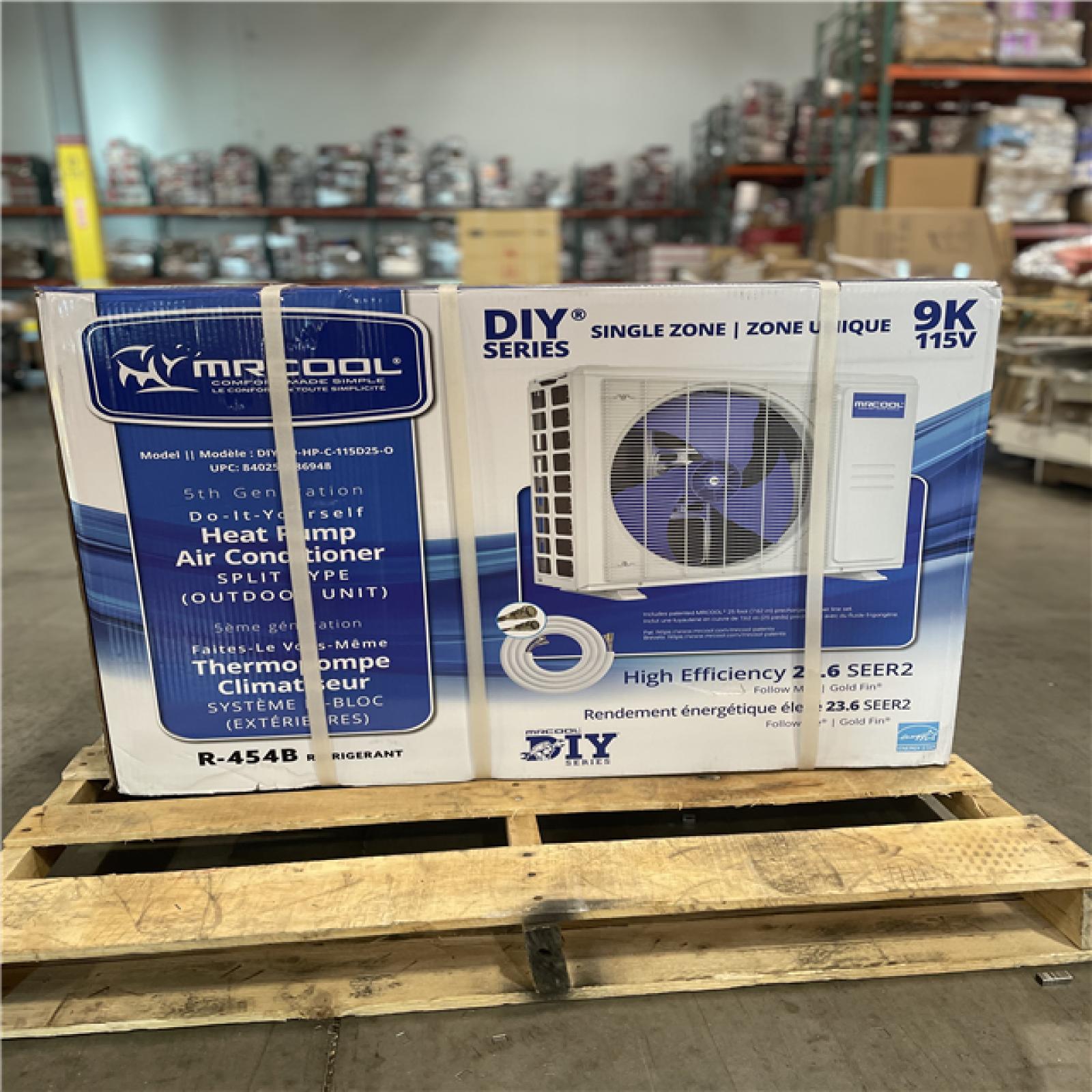 DALLAS LOCATION- AS-IS MR COOL 9k DIY 5th Generation Mini-split Air Handler 115v R454B