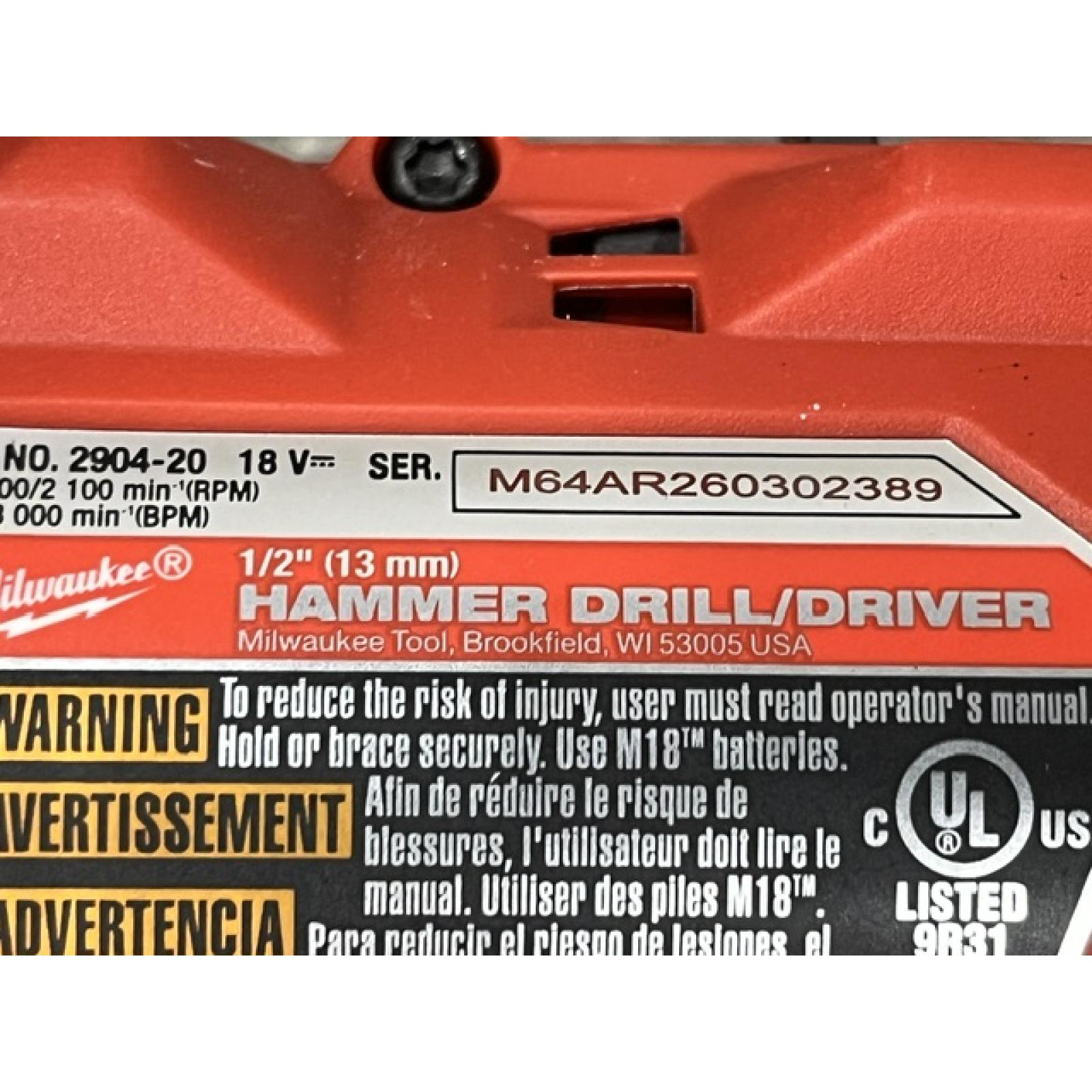 AS-IS Milwaukee FUEL 18V Lithium-Ion Brushless Cordless Hammer Drill and Impact Driver Combo Kit
