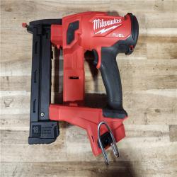 HOUSTON LOCATION - AS-IS (APPEARS LIKE NEW) Milwaukee FUEL 18-Volt Lithium-Ion Brushless Cordless 18-Gauge 1/4 in. Narrow Crown Stapler (Tool-Only)