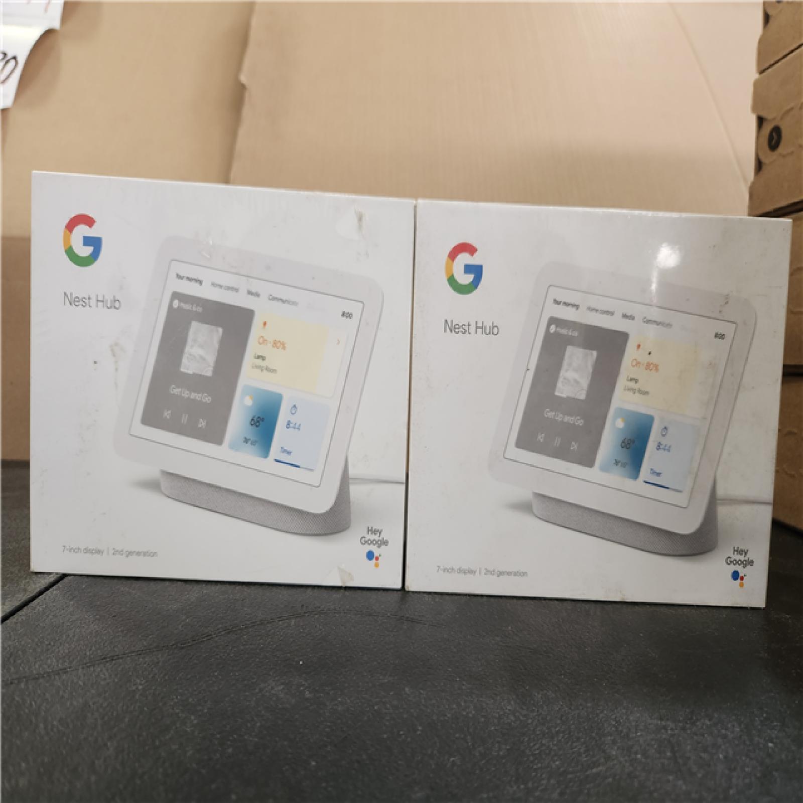 Phoenix NEW Google Nest Hub 2nd Gen - Smart Home Speaker and 7 in. Display with Google Assistant - Chalk (SEALED)