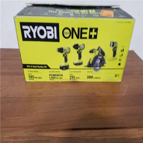 California AS-IS Ryobi 18V 4-Tool Combo Kit