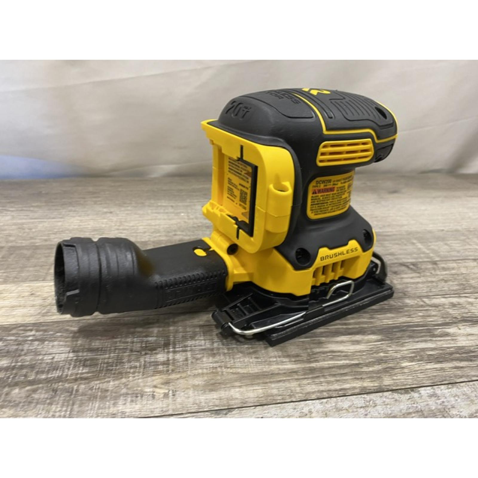 AS-IS DEWALT 20V MAX XR Cordless Brushless 1/4 Sheet Variable Speed Sander (Tool Only)
