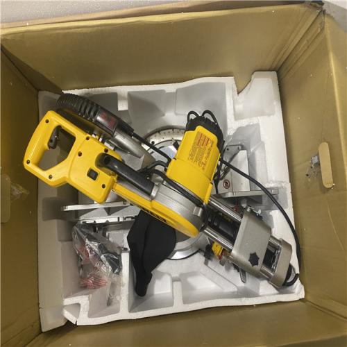 Dallas Location - As-Is DEWALT 15 Amp Corded 12 in. Double Bevel Sliding Compound Miter Saw