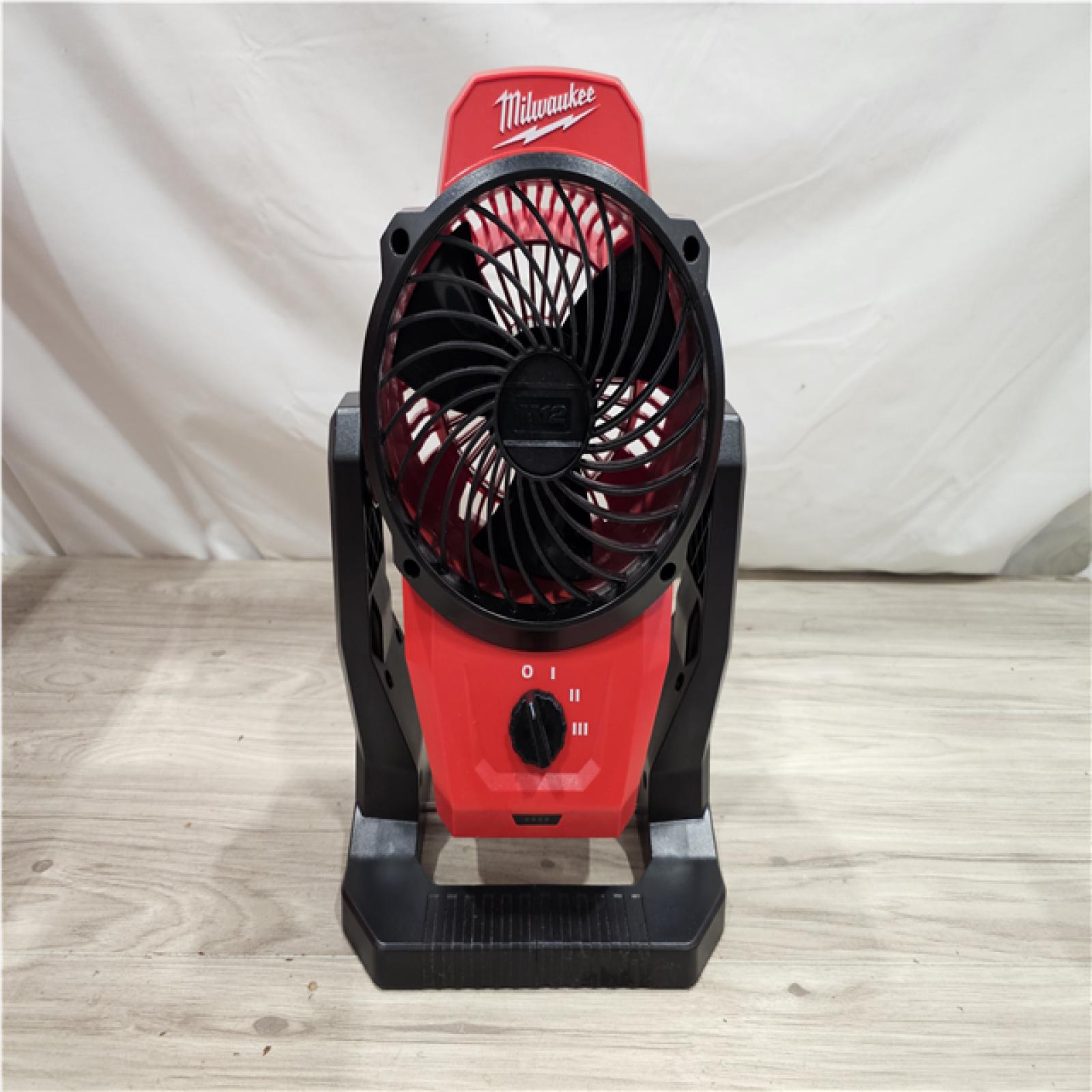 AS-IS Milwaukee 12V Cordless Jobsite Fan (Tool Only)