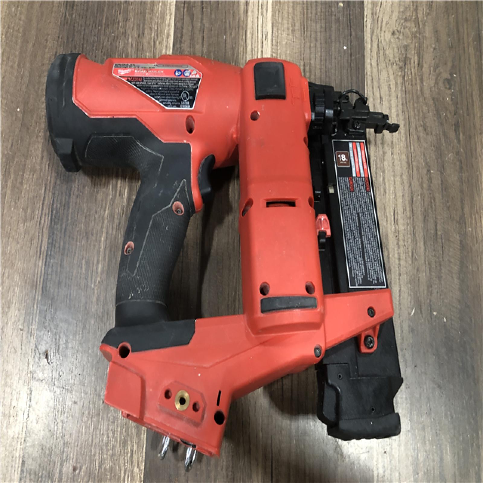 AS-IS Milwaukee  FUEL 18-Volt Lithium-Ion Brushless Cordless Gen II 18-Gauge Brad Nailer (Tool-Only)