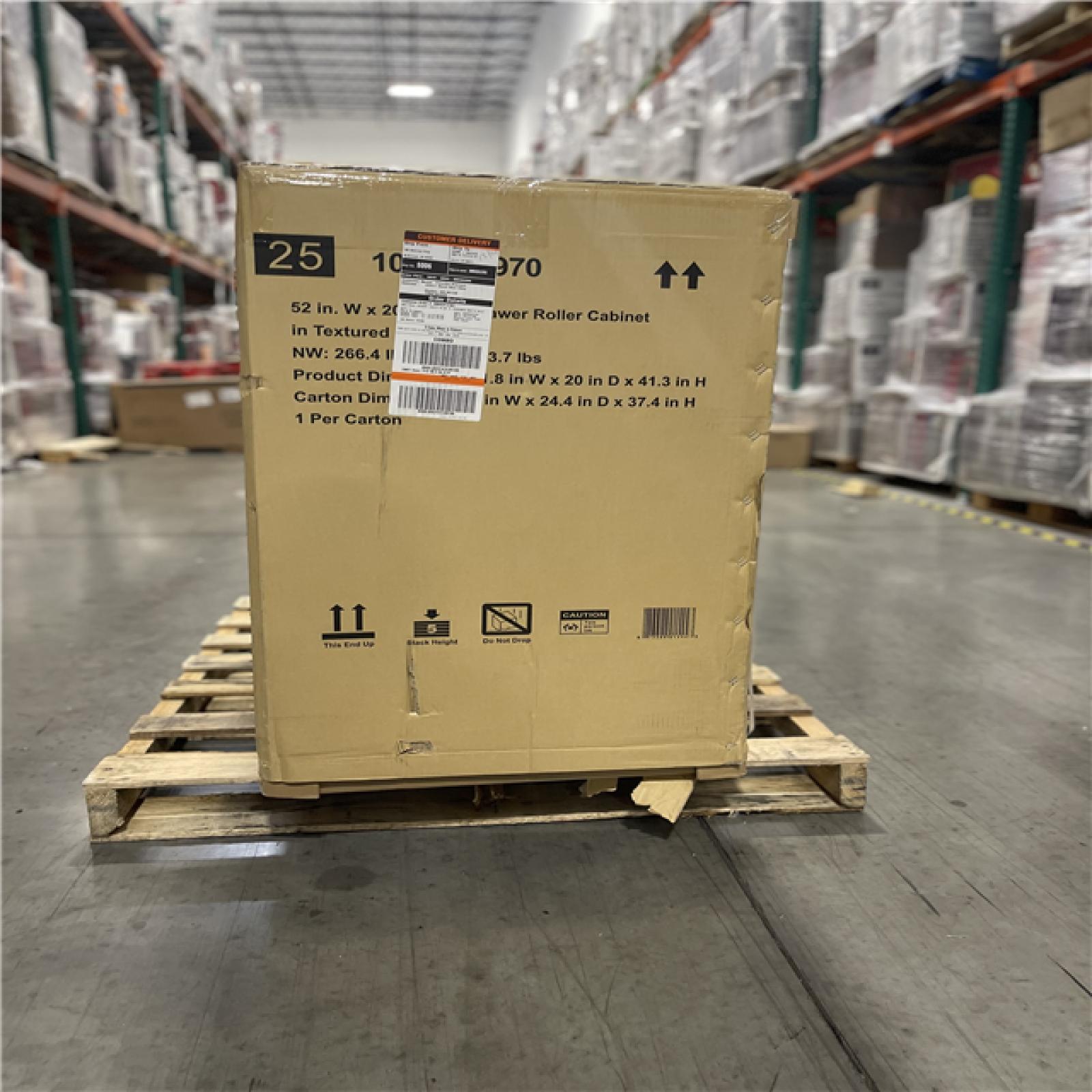 DALLAS LOCATION - Husky Heavy-Duty 52 in. W x 20 in. D 9-Drawer Matte Blue Rolling Tool Cabinet