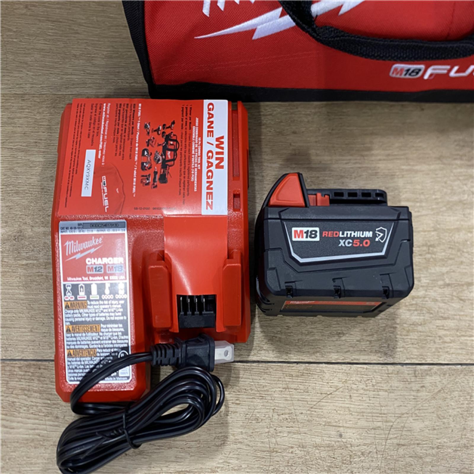 AS-IS Milwaukee FUEL 18V Lithium-Ion Brushless Cordless 1/2 in. Impact Wrench w/Friction Ring Kit