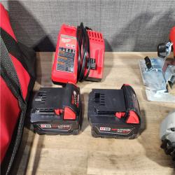 HOUSTON LOCATION - AS-IS MILWAUKEE 7 TOOL COMBO KIT W/ (2) BATTERY & CHARGER