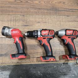 GOOD- Milwaukee M18 18-Volt Lithium-Ion Cordless Combo Kit 7-Tool with 2-Batteries, Charger and Tool Bag