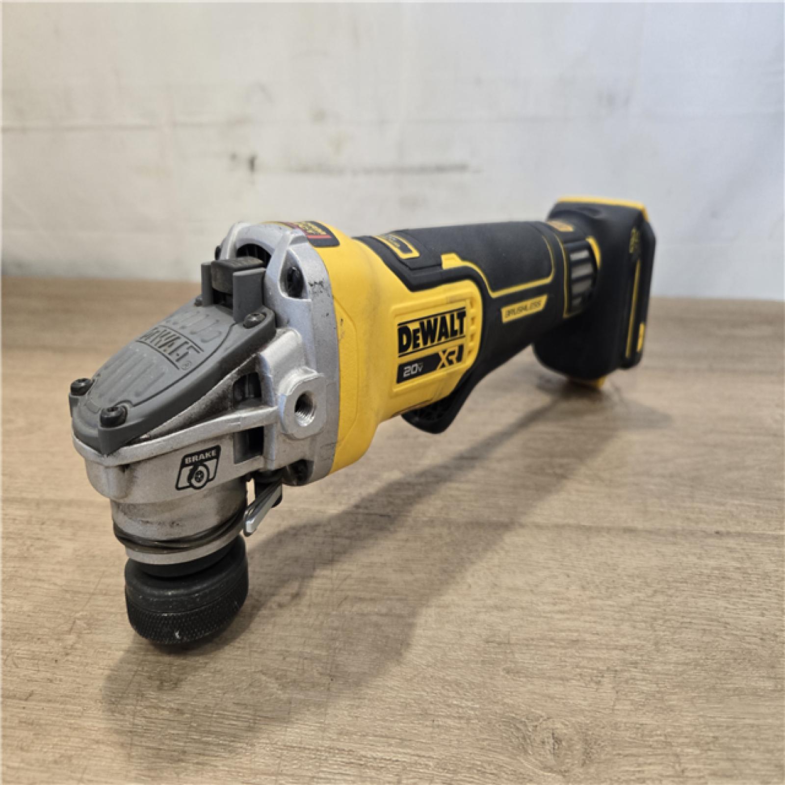 AS-IS DEWALT 20V XR Cordless 4-1/2. in. to 5 in. Variable Speed Angle Grinder (Tool Only)