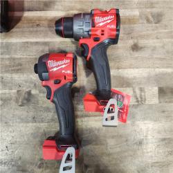 HOUSTON LOCATION - AS-IS (APPEARS LIKE NEW) MILWAUKEE FUEL 18V Lithium-Ion Brushless Cordless Hammer Drill and Impact Driver Combo Kit (2-Tool) with 2 Batteries