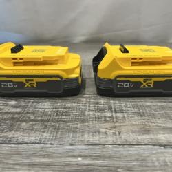 AS-IS DEWALT 20V MAX XR POWERSTACK Lithium-Ion 1.7 Ah Compact Battery (2-Pack)