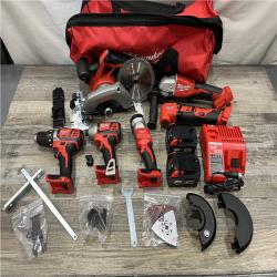 AS-IS Milwaukee 18-Volt Lithium-Ion Cordless (6-Tool) Combo Kit