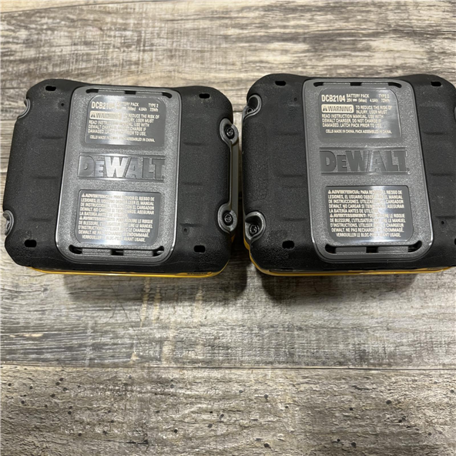AS-IS DEWALT 20V MAX XR Lithium-Ion 4.0 Ah Battery Packs (2-Pack)