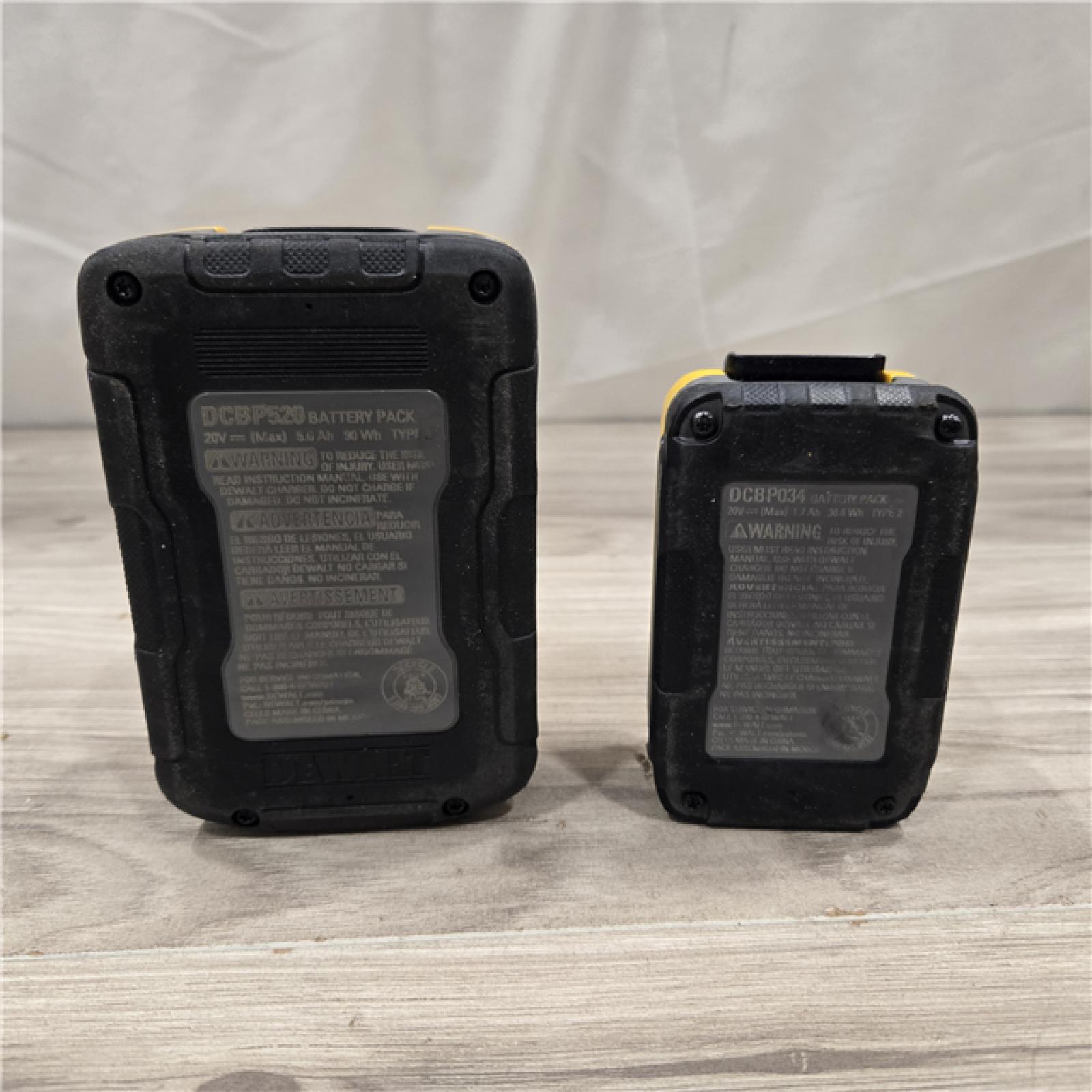 AS-IS Dewalt DCBP315-2C 20V MAX POWERSTACK Batteries and Charger Starter Kit