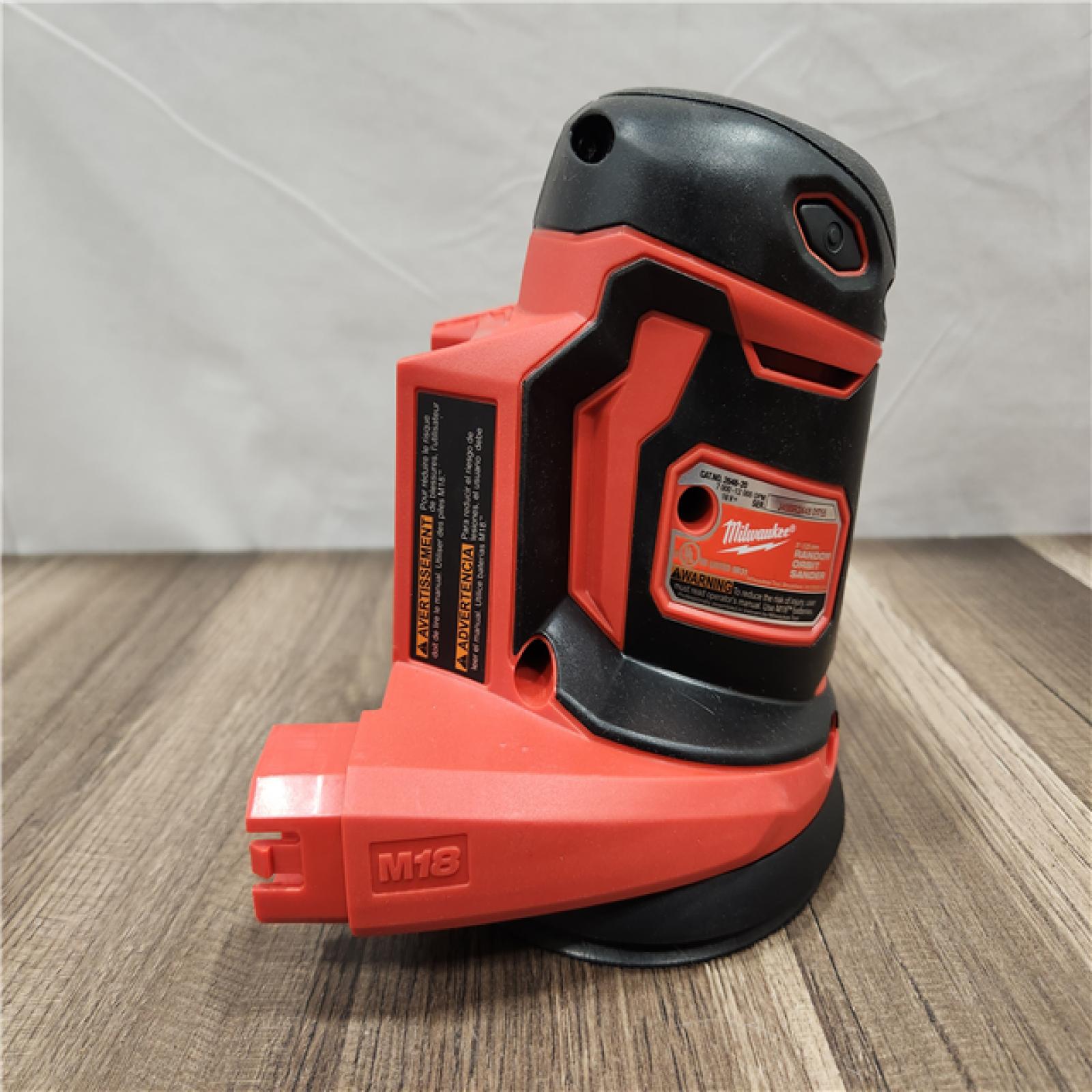 AS-IS_ Milwaukee - M18 18V 7000-12000 Opm Cordless Variable Speed Random Orbital Sander (Tool-Only)