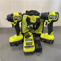 AS-IS - RYOBI ONE+ HP 18V Brushless Cordless Compact 1/2 in. Drill and Impact Driver Kit