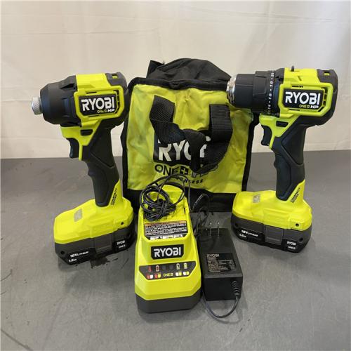 AS-IS - RYOBI ONE+ HP 18V Brushless Cordless Compact 1/2 in. Drill and Impact Driver Kit