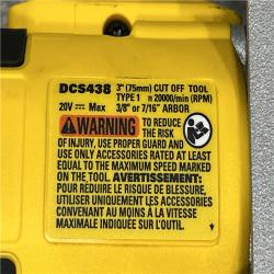 AS-IS DEWALT 20V XR Cordless 3 in. Cut-Off Tool (Tool Only)