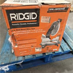 California AS-IS Ridgid 12 in. Dual Bevel Miter Saw: Appears in Excellent Condition