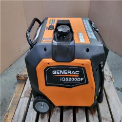 CALIFORNIA AS-IS GENERAC 5 200/3 900-WATT DUAL FUEL INVERTER GENERATOR