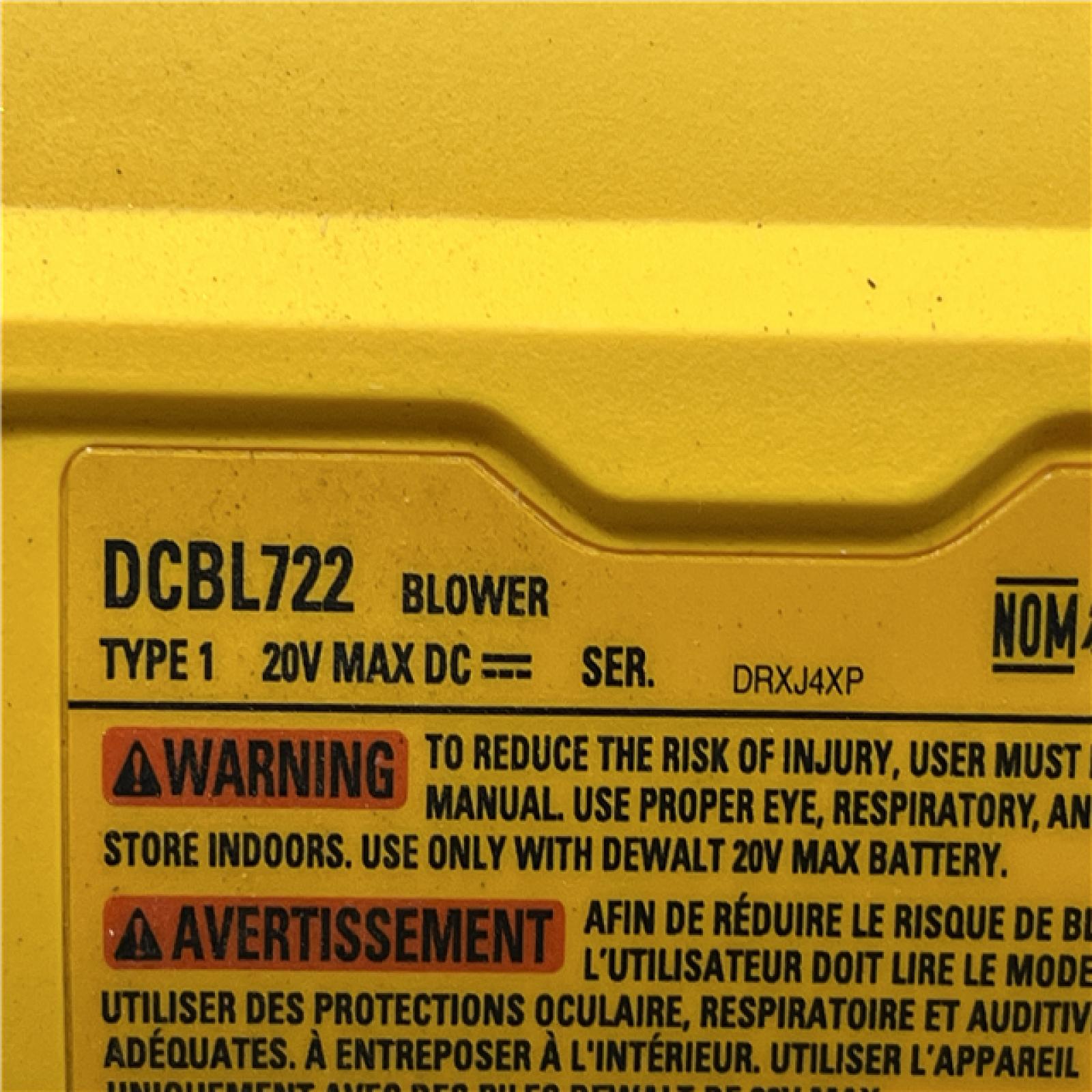 AS-IS DEWALT 20V MAX* XR Brushless Cordless Handheld Blower Kit