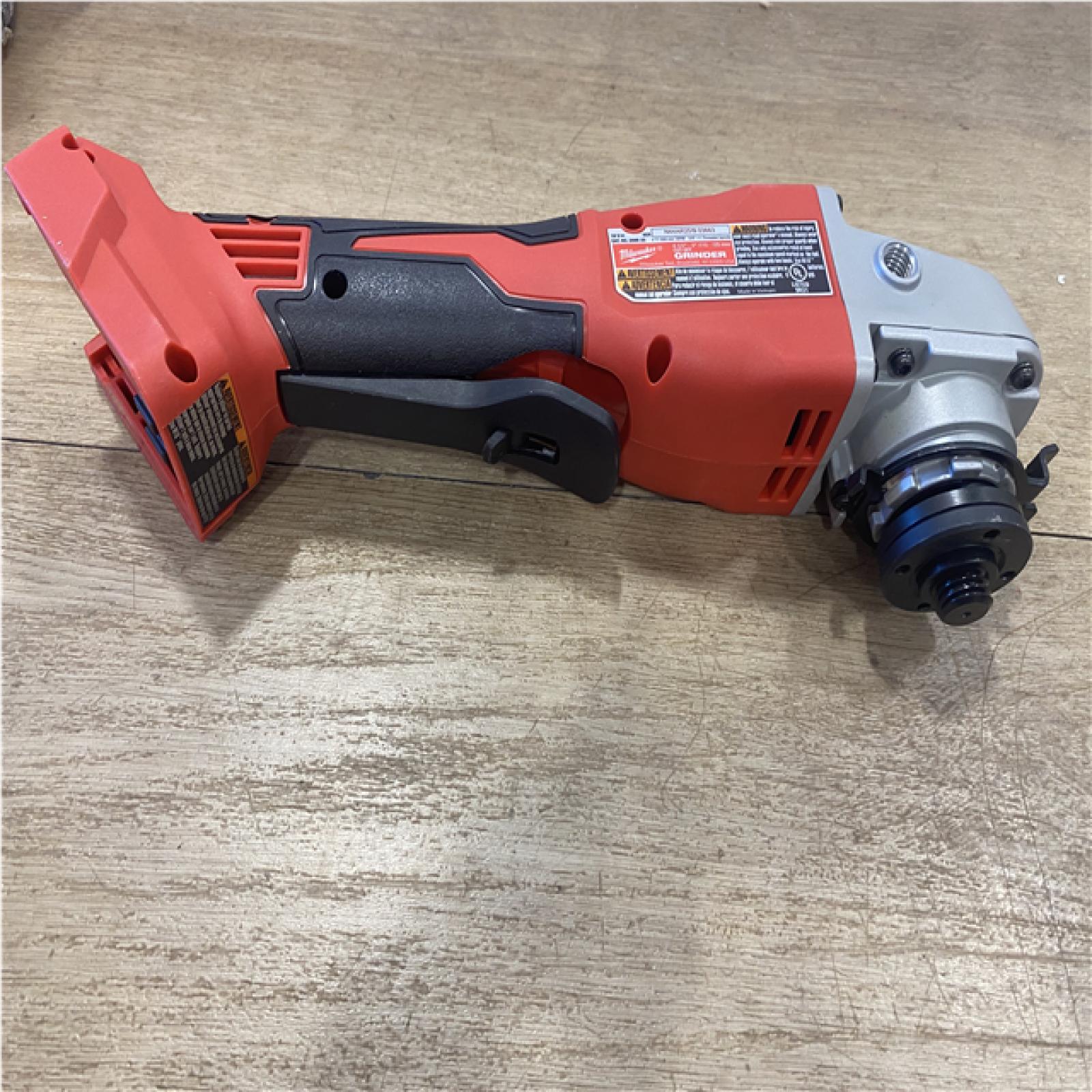 AS-IS Milwaukee 18V Lithium-Ion Brushless Cordless 4-1/2 in./5 in. Grinder w/Paddle Switch (Tool-Only)