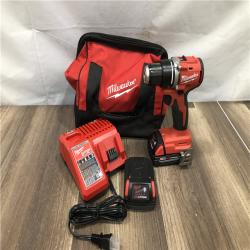 AS-IS Milwaukee 18V Lithium-Ion Brushless Cordless 1/2 in. Compact Drill/Driver Kit