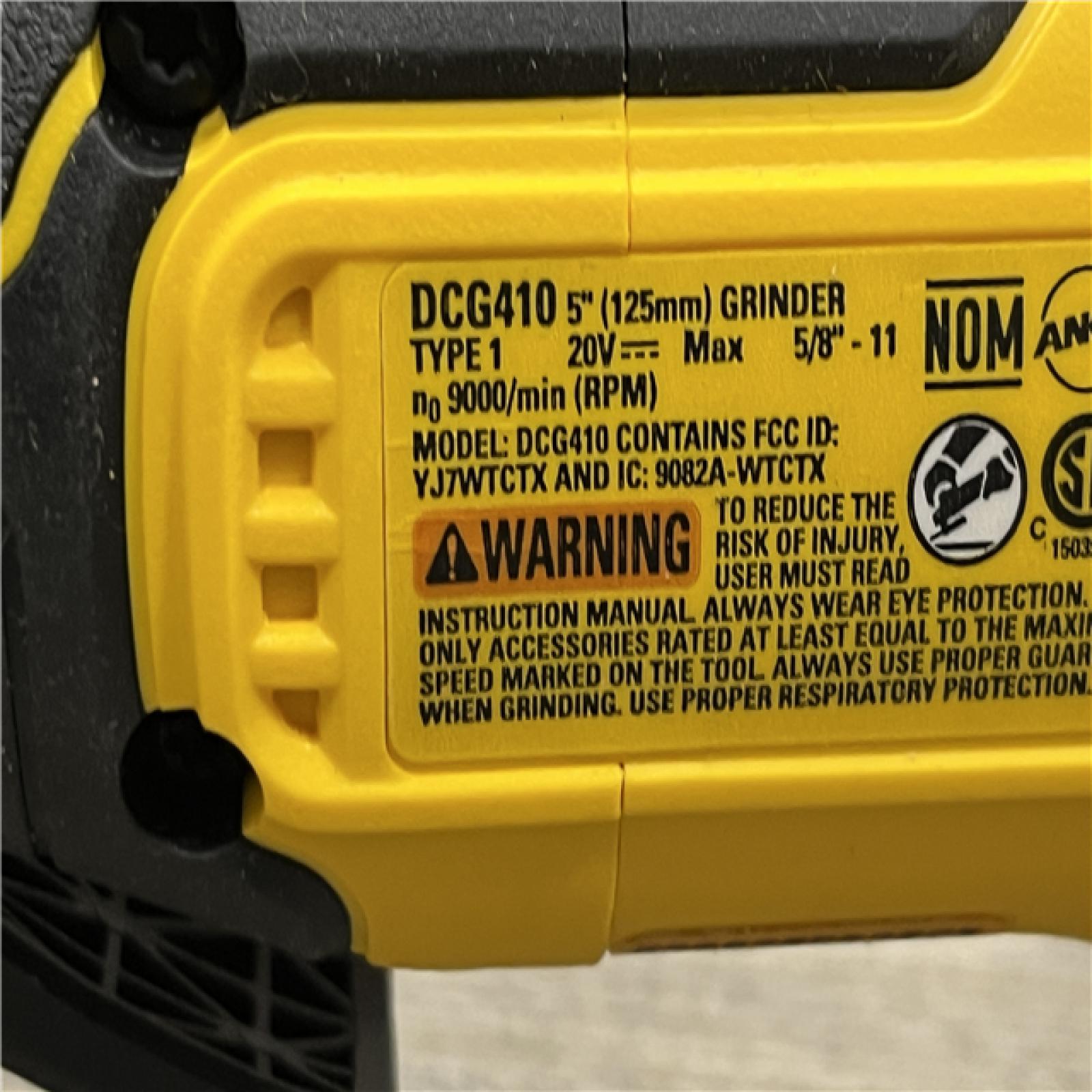AS-IS DEWALT 20V MAX Lithium-Ion Cordless 4-1/2 in. - 5 in. Angle Grinder Kit