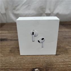 AS-IS Apple - AirPods (3rd generation) with Lightning Charging Case - White