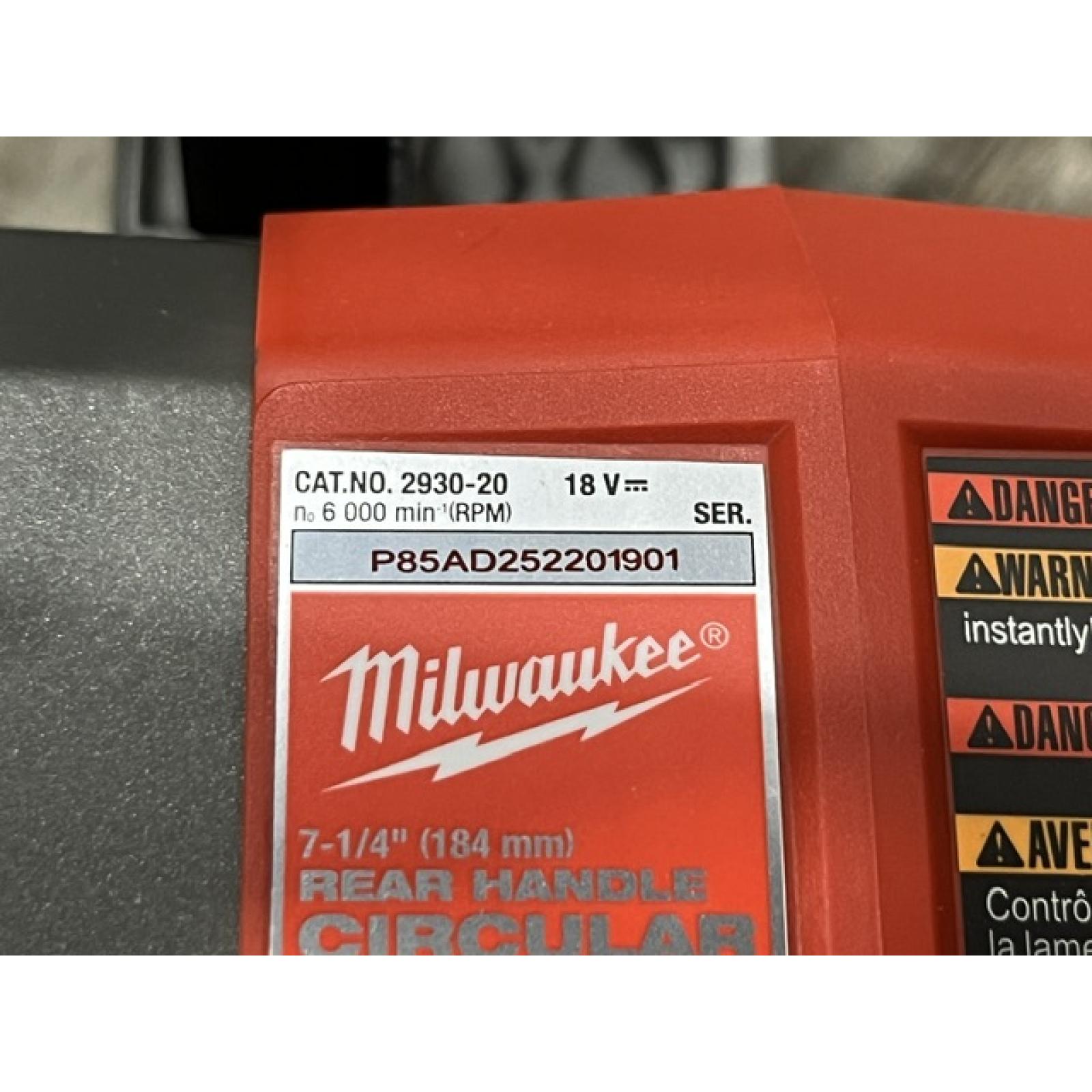 AS-IS Milwaukee FUEL 18V Lithium-Ion Cordless 7-1/4 in. Rear Handle Circular Saw (Tool-Only)
