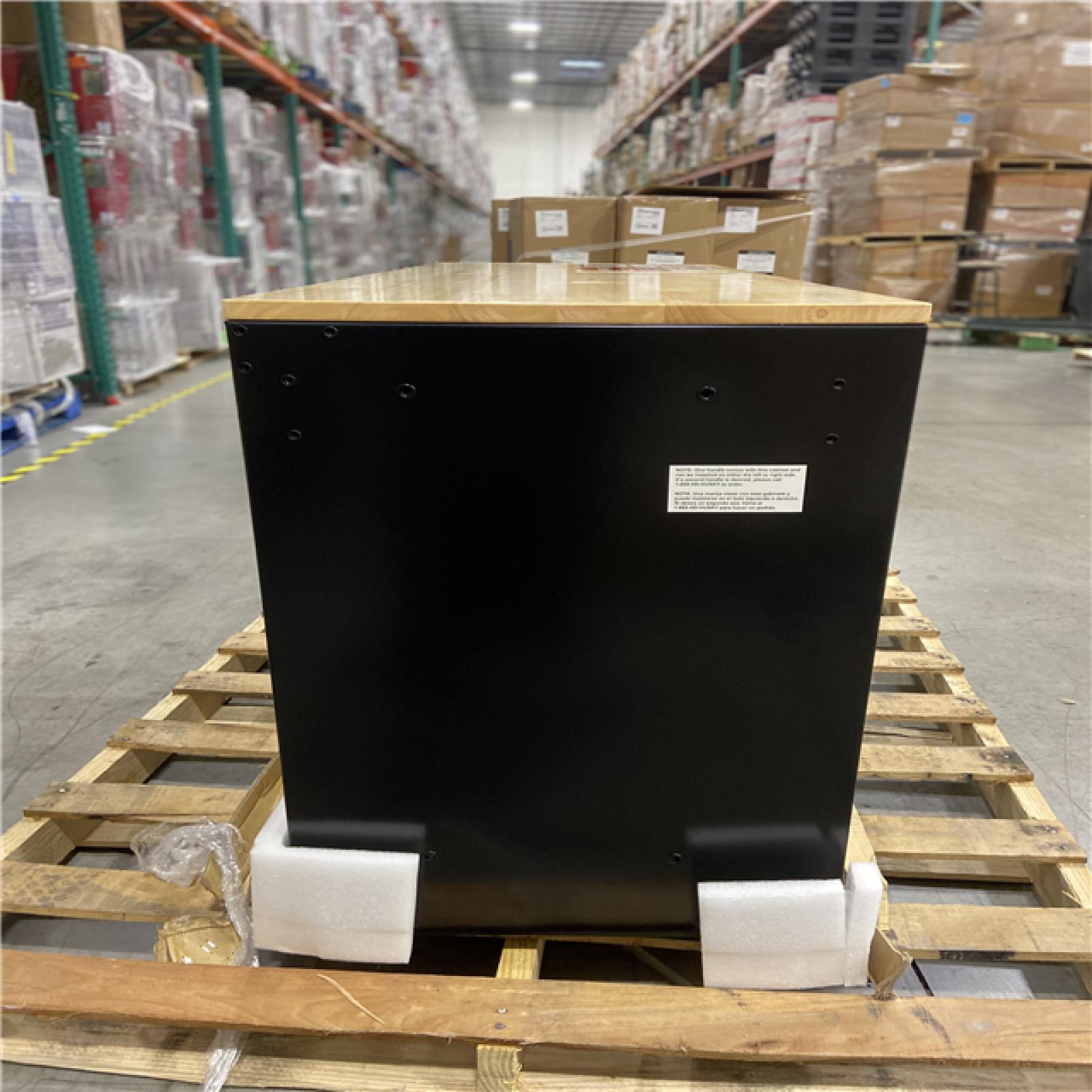 DALLAS LOCATION - Husky Modular Tool Storage 52 in. W x 20 in. D Standard Duty Black Mobile Workbench Cabinet