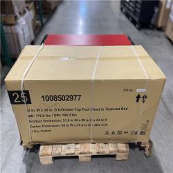 DALLAS LOCATION - Husky Heavy-Duty 52 in. W x 20 in. D 6-Drawer Matte Red Steel Top Tool Chest (LOT OF 2)
