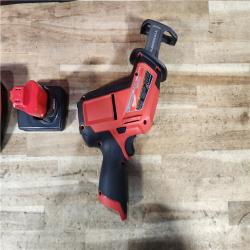HOUSTON LOCATION - AS - IS Milwaukee FUEL 12V Lithium-Ion Brushless Cordless HACKZALL Reciprocating Saw W/ BATTERY & CHARGER