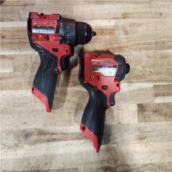 HOUSTON LOCATION - AS-IS Milwaukee  FUEL 12-Volt Lithium-Ion Brushless Cordless Hammer Drill and Impact Driver Combo Kit