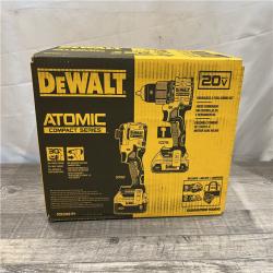 NEW - DEWALT ATOMIC 20V MAX Lithium-Ion Cordless 2-Tool Combo Kit