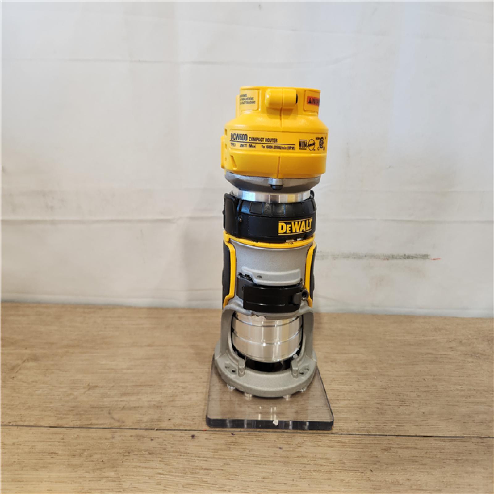 AS-IS- DEWALT 20V MAX XR Lithium-Ion Brushless Cordless Compact Router (Tool Only)