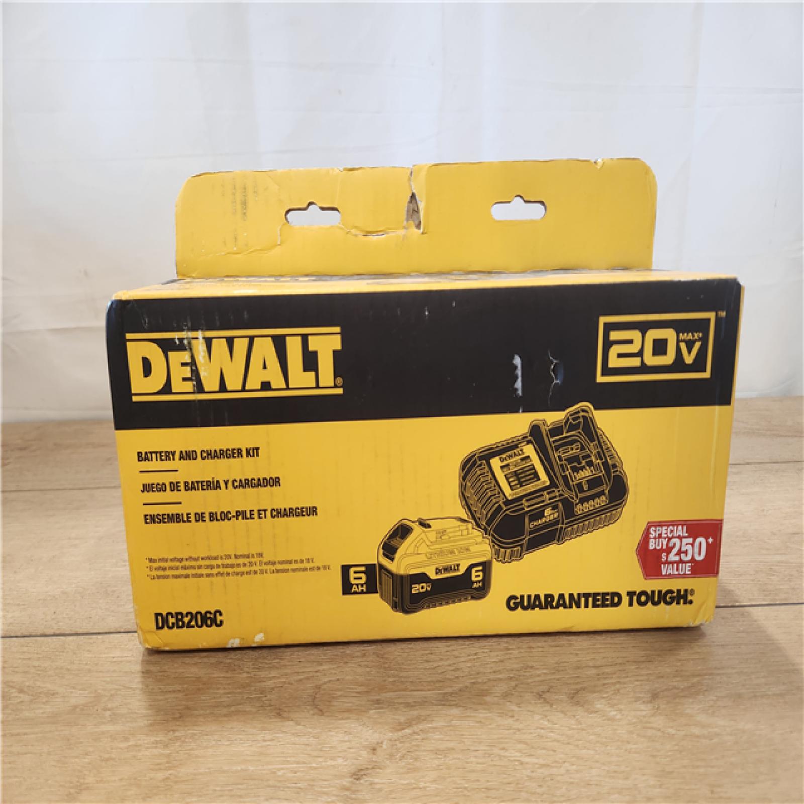 NEW- 20-Volt MAX Lithium-Ion 6.0 Ah Battery Pack and Charger Kit