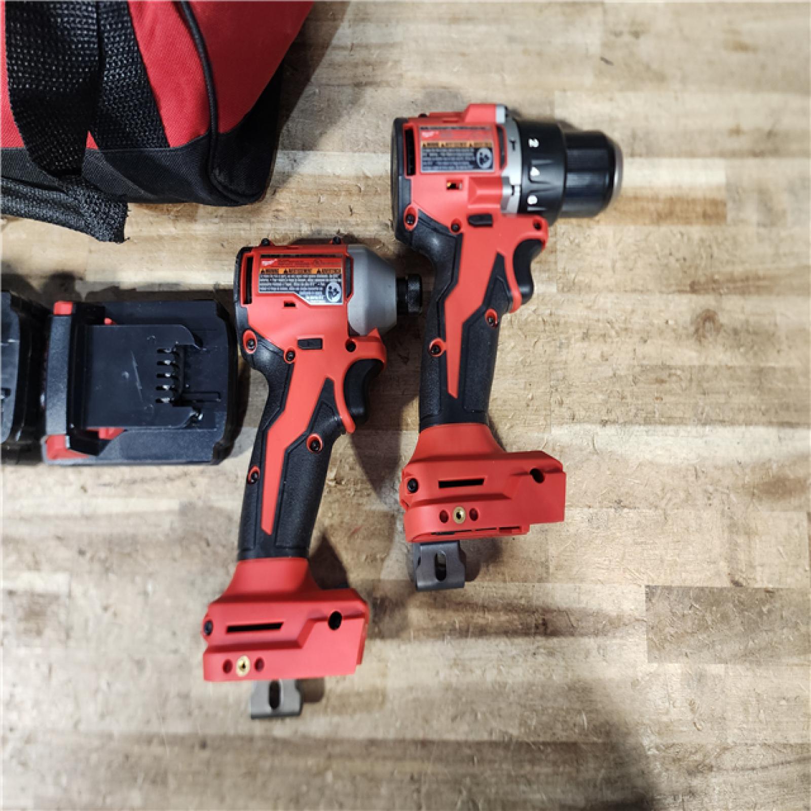 HOUSTON LOCATION - AS - IS Milwaukee 18-Volt Lithium-Ion Brushless Cordless Compact Hammer Drill/Impact Combo Kit