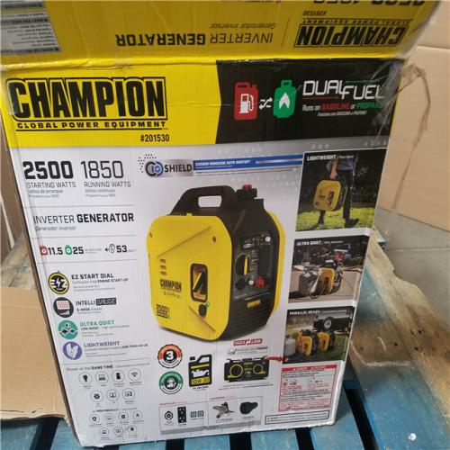 CALIFORNIA AS-IS CHAMPION DUAL FUEL PORTABLE GENERATOR