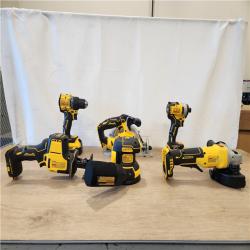 AS-IS- DEWALT 20V Lithium-Ion Cordless 6-Tool Combo Kit with 5.0 Ah and 2.0 Ah Batteries  Charger and Tough System 2.0 Rolling Toolbox